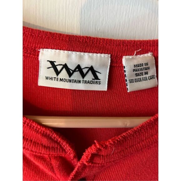 White Mountain Traders Union Suit Red Medium M - Picture 3 of 8